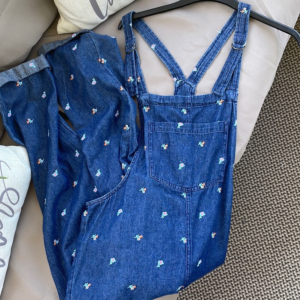 Embroidered Overalls